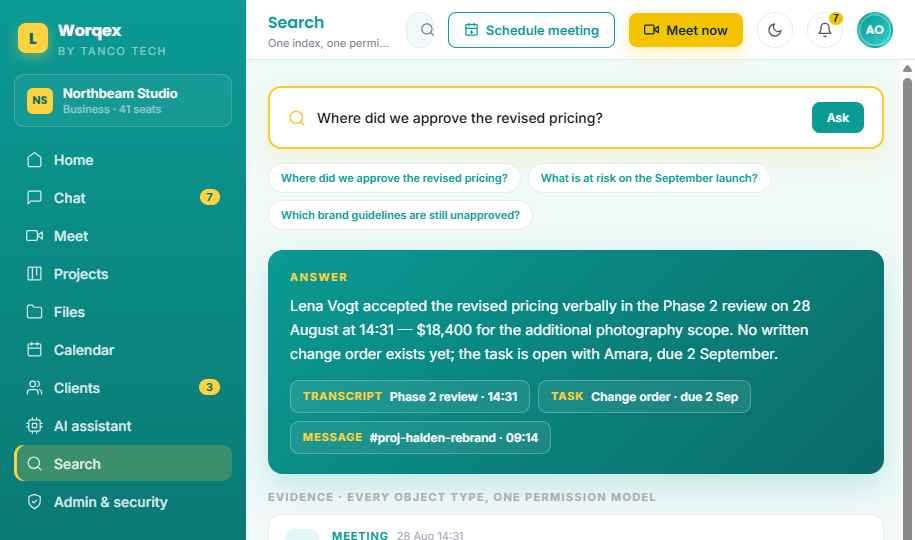 Search: answer with transcript citation